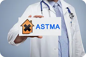 Astma kan utvecklas i sjuka hus