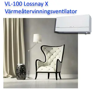 Ett mindre ventilationsaggregat kallat VL-100 Lossnay X